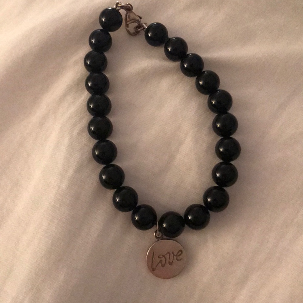 Tiffany & Co black onyx bracelet